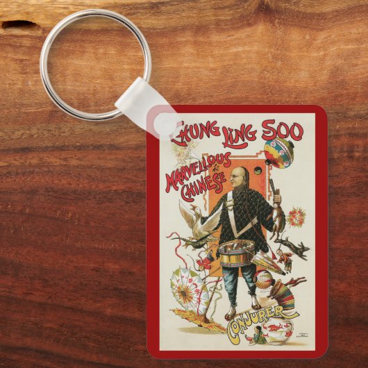  Magisch Poster, Magicisch Chung Ling Soo Sleutelhanger (Voorkant)