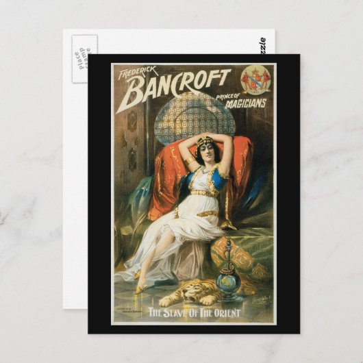  Magisch Poster, Magicisch Frederick Bancroft Briefkaart (Voorkant / Achterkant)
