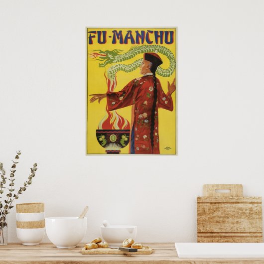Magisch Poster, Magicisch Fu-Manchu Poster (Keuken)