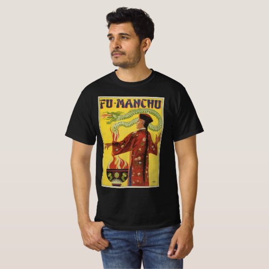 Magisch Poster, Magicisch Fu-Manchu T-shirt (Voorkant volledig)