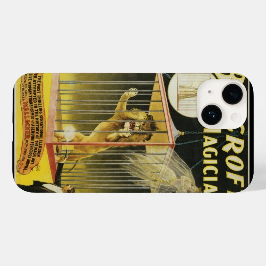 Magisch Poster, Magische Bancroft en Lion Case-Mate iPhone Case (Achterkant (horizontaal))