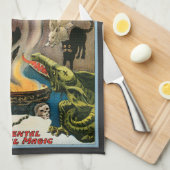  Magisch Poster, Penseel, koning van wizards Theedoek (Quarter Fold)