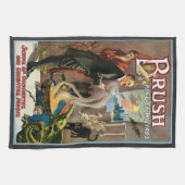  Magisch Poster, Penseel, koning van wizards Theedoek (Horizontaal)