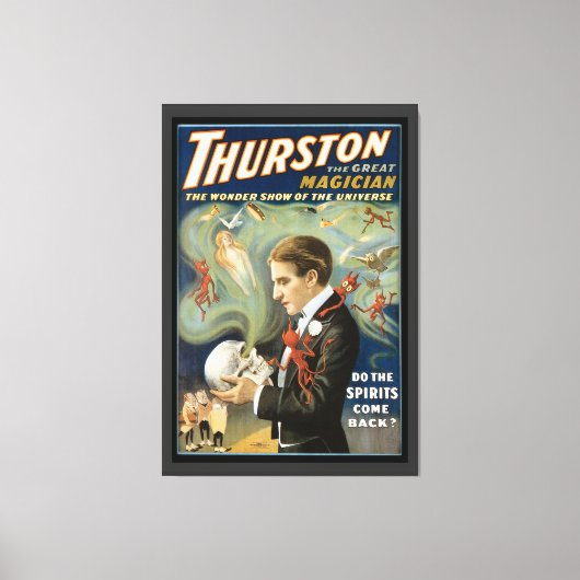  Magisch Poster, Thurston, de Grote Magicus Canvas Afdruk (Voorkant)