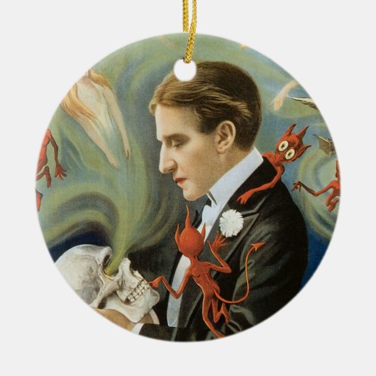  Magisch Poster, Thurston, de Grote Magicus Keramisch Ornament (Voorkant)