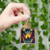 Magisch rijk van boeken sleutelhanger (Hand)