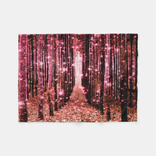 Magisch Roze Perzik Roze Fleece Deken