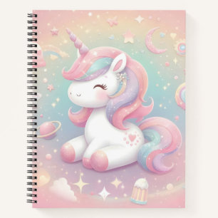 Magisch Schattige Sparkly Pastel Eenhoorn Notitieb Notitieboek