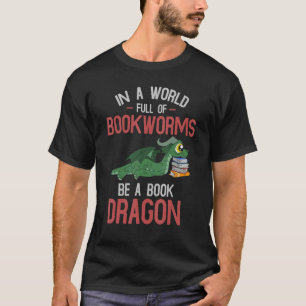 Magisch schepsel boekenwurm boek lezen boek drago t-shirt