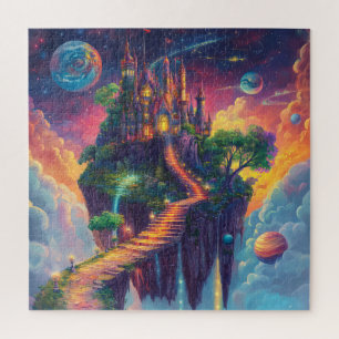 Magisch Sprookjeskasteel & Drijvend Eiland Legpuzzel