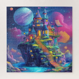 Magisch Sprookjeskasteel & Drijvend Eiland Legpuzzel