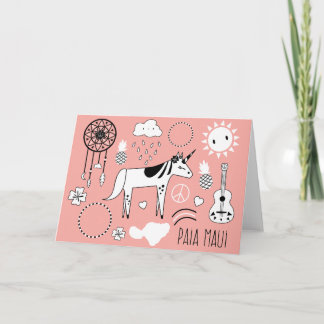 Magisch, Trippy Paia, het Wenskaart van Maui Kaart