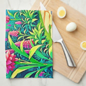 Magisch tuinpad ontwerp theedoek (Quarter Fold)