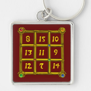 MAGISCH VIERKANT 33, Rood Sleutelhanger