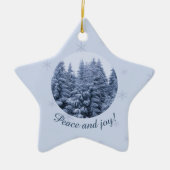 Magisch winterbos - custom Keramisch Ornament (Voorkant)