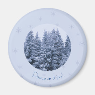 Magisch winterbos - magneet
