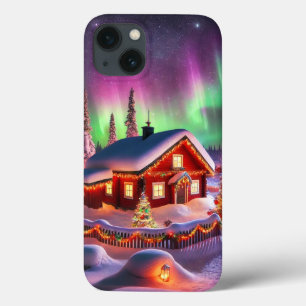 Magisch winterwonderland: Santa's Village iPhone 13 Hoesje