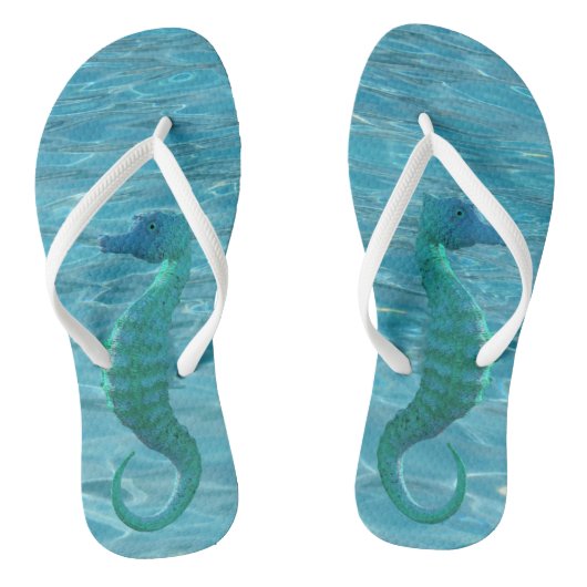 Magisch Zee Paard Oceaan Teenslippers (Voetbed)