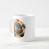 Magische 3D Halloween Portal Koffie Mok (Voorkant links)
