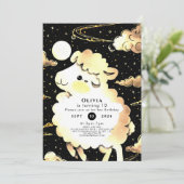 Magische aangepaste schapen verjaardag kaart (Staand voorkant)