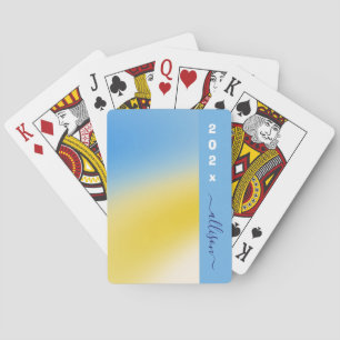 Magische achtergrond naam Gepersonaliseerd Pokerkaarten