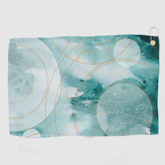 Magische Afstuderen sterren II Golfhanddoek (Horizontaal)