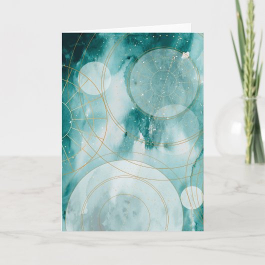 Magische Afstuderen sterren II Kaart (Voorkant)