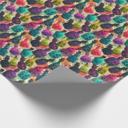 Magische Alchemie Dranken D&D Fantasy Elixir Cadeaupapier (Hoek)