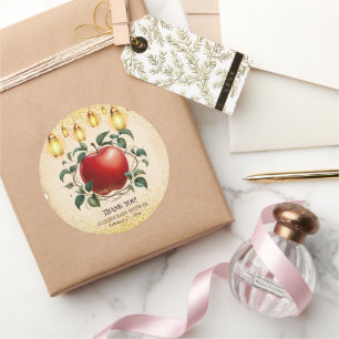 magische appel van onze ogen Baby shower Ronde Sticker