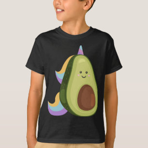 Magische avocado eenhoorn grappig veganistisch ete t-shirt