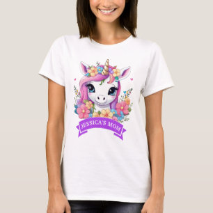 Magische Baby Eenhoorn met Bloemen T-shirt