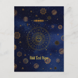 Magische Beschermingssymbolen Mandala Pagan Heks Briefkaart