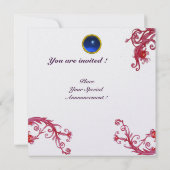 MAGISCHE BESJES 4, ENKELVOUDIGE rode saffier ijs Kaart (Achterkant)