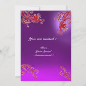 MAGISCHE BESJES 4, MONOGRAM rode amethist champagn Kaart (Achterkant)