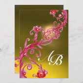 MAGISCHE BESJES, MONOGRAM  topaas Kaart (Voorkant / Achterkant)