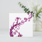 MAGISCHE BESJES, paars wit metallic goud Kaart (Staand voorkant)