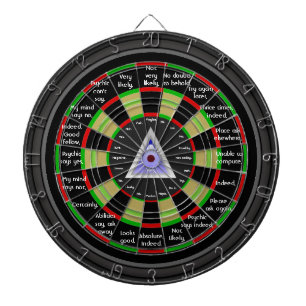 Magische beslisser dartboard dartbord