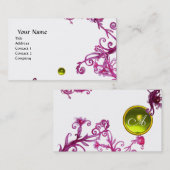 MAGISCHE BESSEN MONOGRAM edelsteen geel wit Visitekaartje (Voorkant / Achterkant)