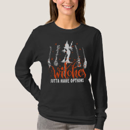 Magische bezems heksen moeten opties hebben Hallow T-shirt