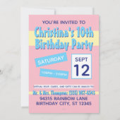 Magische Biggetje Eenhoorn Kaart (Achterkant)