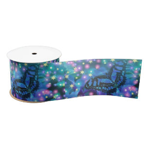 Magische blauwe vlinder lint