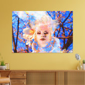 Magische Bloem Canvas Afdruk (Insitu (Woonkamer))