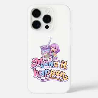 Magische Boba Thee "Maak het waar" Esthetiek iPhone 16 Pro Hoesje