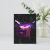 Magische boekenheks briefkaart (Staand voorkant)