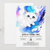 Magische Boheemse Kat Verjaardag Kaart (Voorkant / Achterkant)