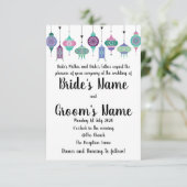 Magische Boho Marokkaanse Lantaarns bruiloft uitno Kaart (Staand voorkant)