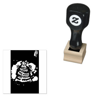 Magische boom 	rubberstempel