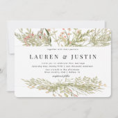 Magische bos bloemenbruiloft uitnodiging (Voorkant)