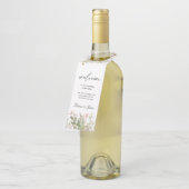 Magische bos bloemenfles hanger Labels (Schuin)