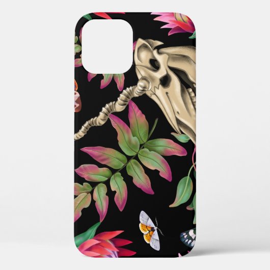 Magische bos eenhoorn donker patroon. Case-Mate iPhone case (Achterkant)